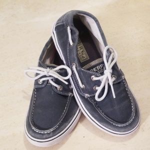 Navy Blue and White SPERRY TOP SIDER SIZE1
